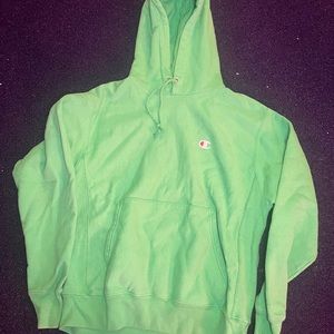 Champion Hoodie Lime Green size Medium